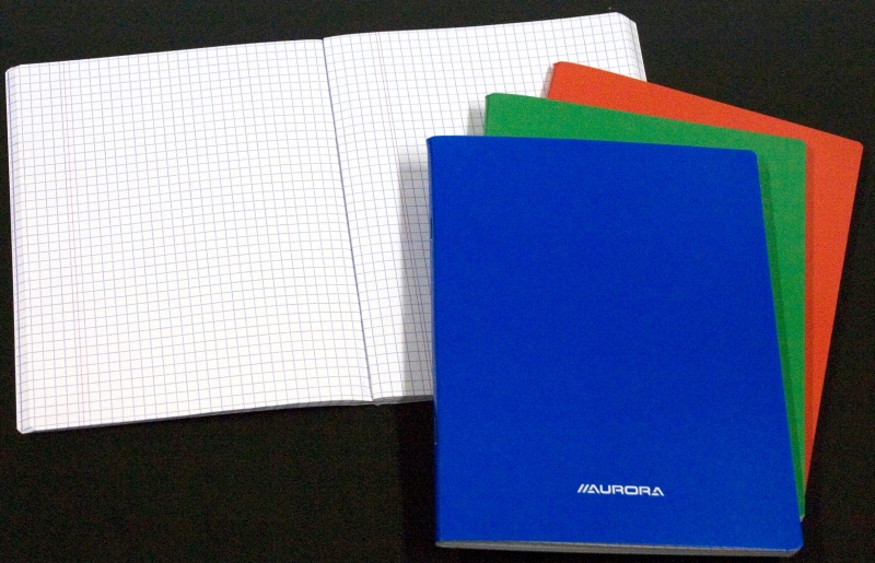 Caiet matematica A5, 60 file, liniat stanga, coperta carton laminat, Aurora