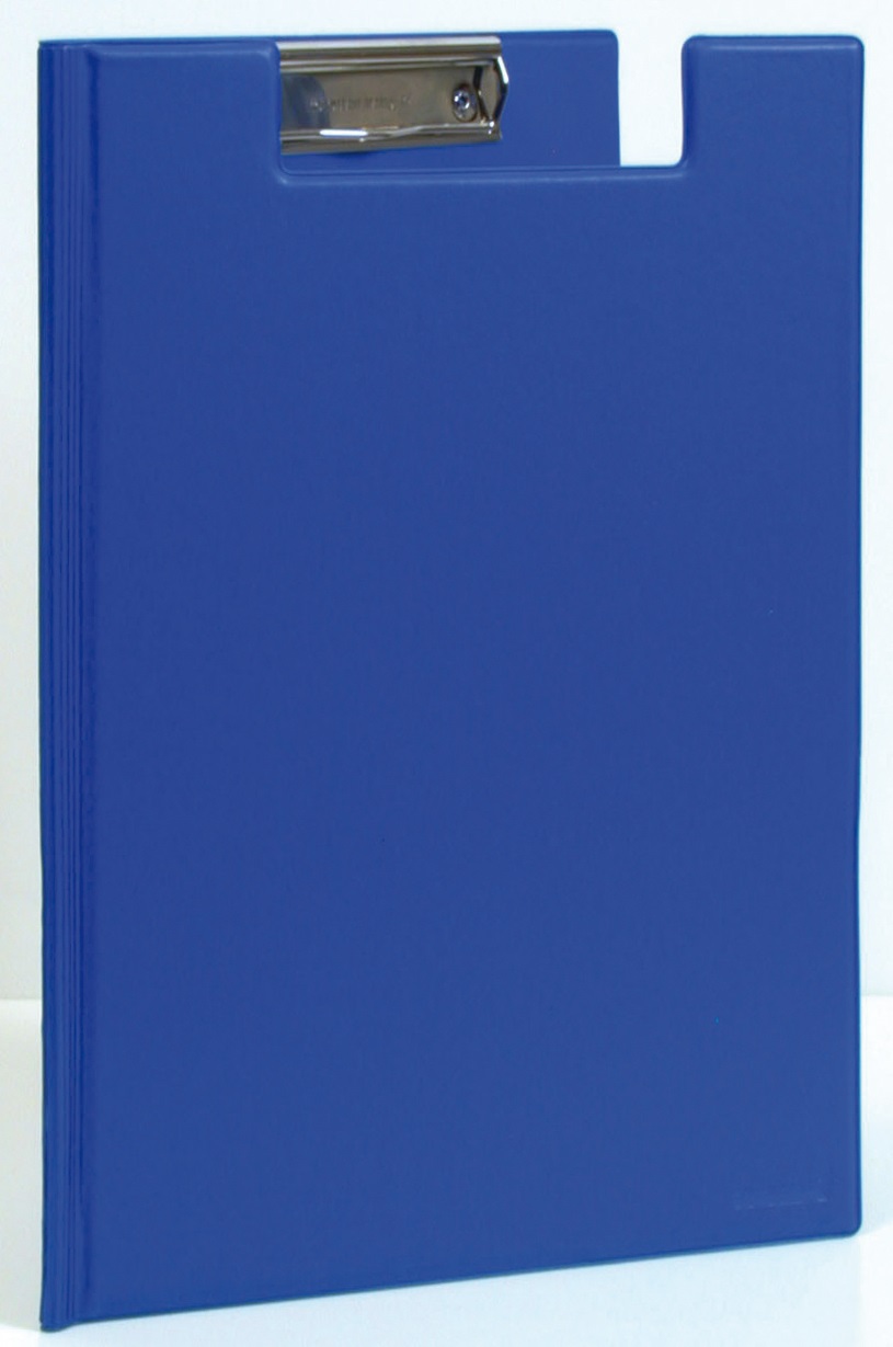 Clipboard dublu, plastifiat PVC, AURORA - albastru