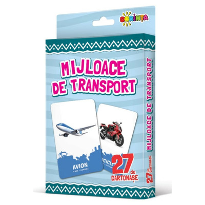 27 de cartonase. Mijloace de transport