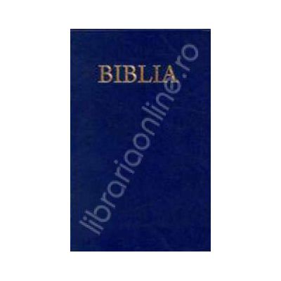 Biblia cu coperta albastra flexibila (50834)