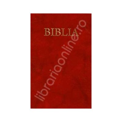 Biblia cu coperta flexibila, aurita pe culoarea grena (50830)