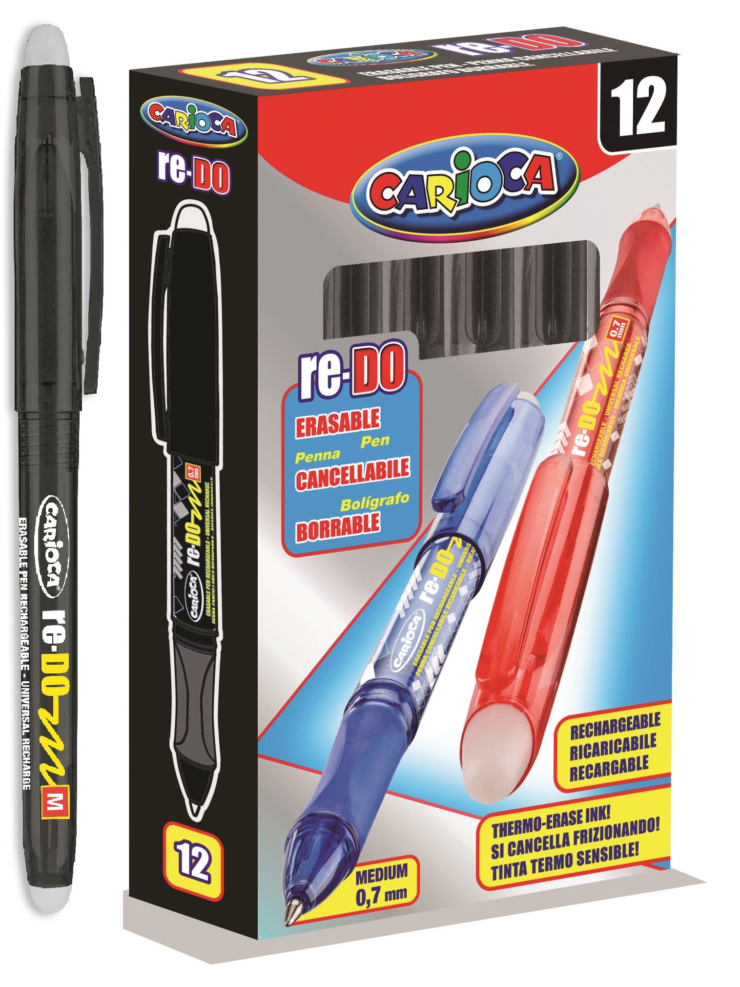 Pix erasable, CARIOCA Re-Do - negru