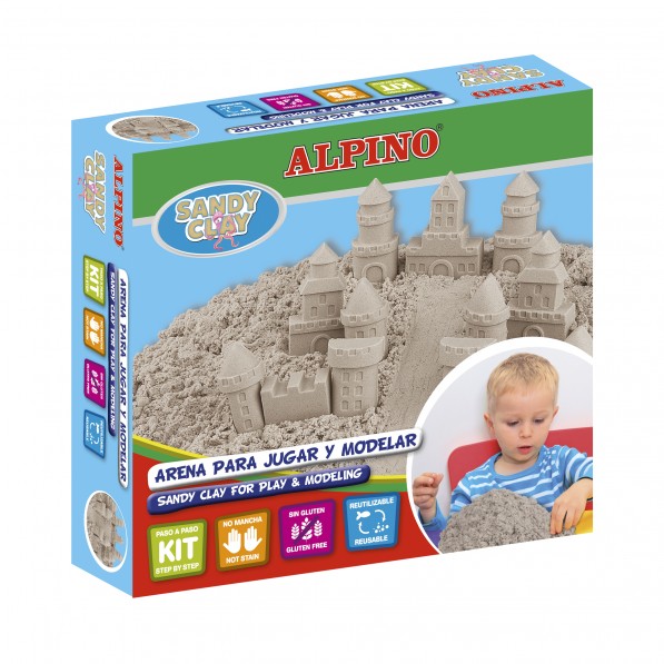 Kit nisip cleios 600gr. + set accesorii, ALPINO Sand Castels