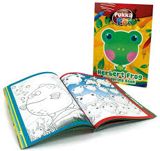 Carte colorat, A4, 24 file, 100g/mp, coperti carton, PUKKA Herbert Frog