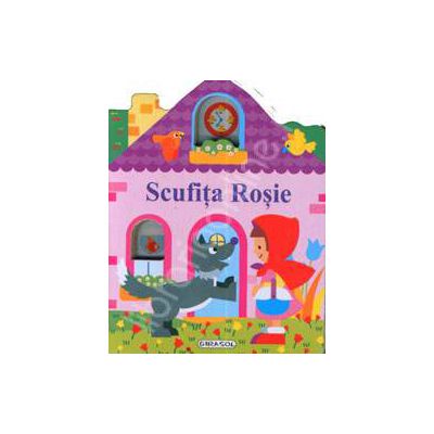 Pliant. Casute cu ferestre. Scufita Rosie (12 pagini, cartonate)