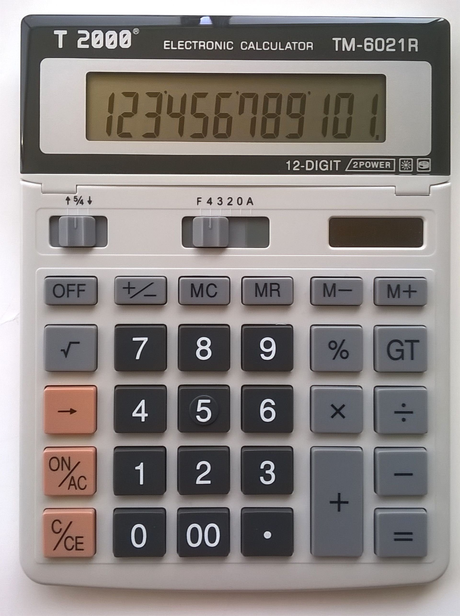 Calculator birou 12 digiti,ecran rabatabil , T2000