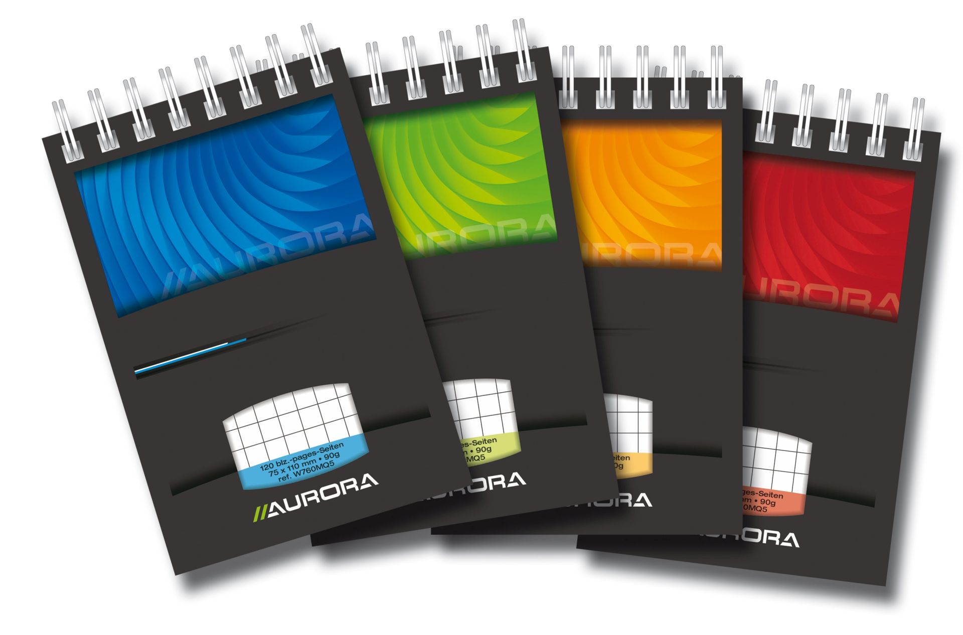 Blocnotes cu spirala Mano - matematica, A7,  60 file - 90g/mp, Aurora