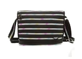 Geanta ZIP..IT Messenger - negru/culori curcubeu