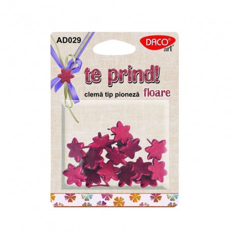 Accesorii craft -  clema tip pioneza floare Daco, AD029