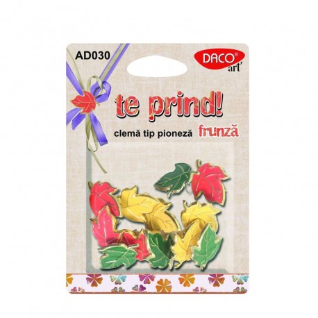 Accesorii craft -  clema tip pioneza frunza Daco, AD030