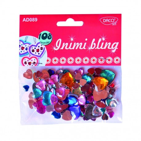 Accesorii craft - inimi bling Daco, AD089