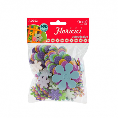 Accesorii craft -  Floricici spuma aa Daco, AD303