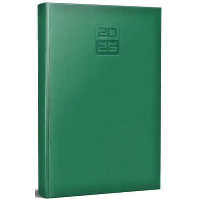 Agenda datata Tucson 2025, format A5, 352 pagini, culoare verde