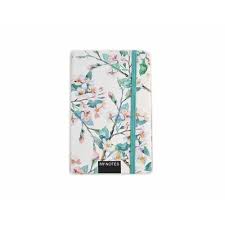 Agenda tip notes cartonat A6 FLORAL, Alb Cires