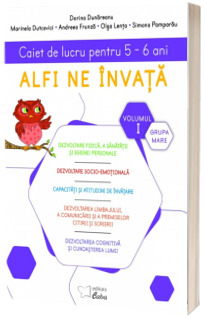 Alfi ne invata – Caiet de lucru pentru 5-6 ani,  volumul I