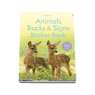 Animals, tracks and signs sticker book