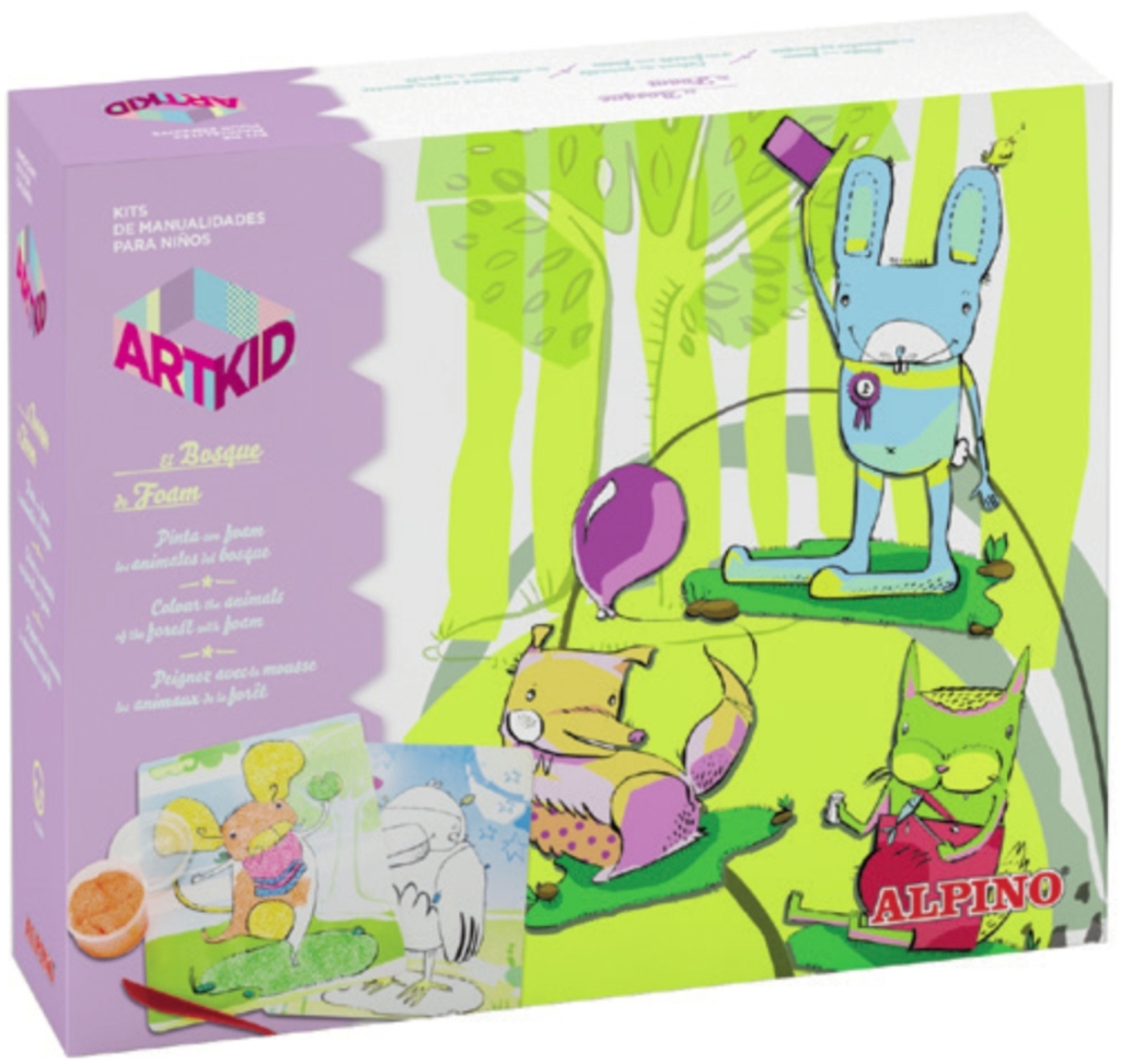 Cutie cu articole creative pentru copii, ALPINO ArtKid El Bosque de Foam