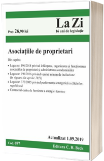 Asociatiile de proprietari. Actualizat la 1.09.2019, Cod 697