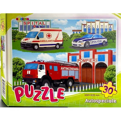 Autospeciale. Puzzle cu 30 de piese