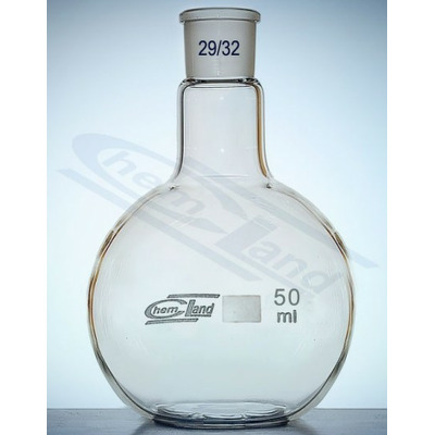 Balon cu fund Plat cu slif NS, Forma joasa. 50ml SN 29/32