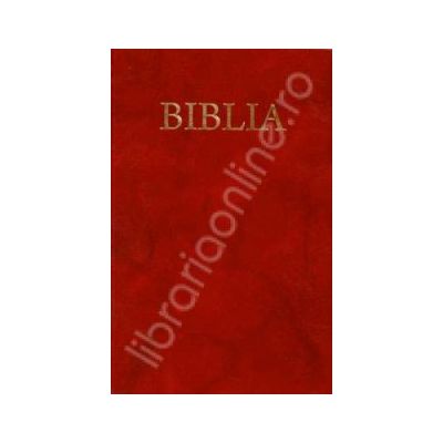 Biblia cu coperta flexibila pe culoarea grena, aurita (50835)