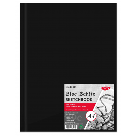 Bloc A4 schite 110G, 110 file Daco