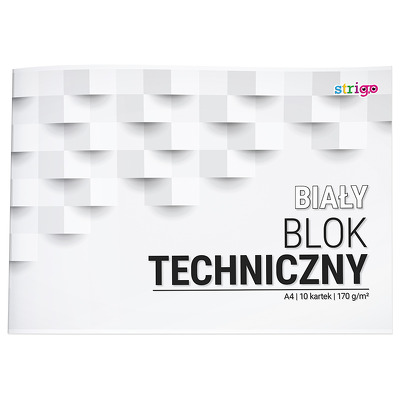 Bloc tehnic Strigo A4 10 file 170G alb