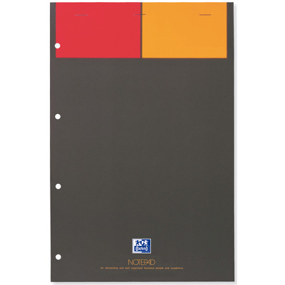 Blocnotes A4 matematica , Oxford Int., 80 file-90g/mp, Scribzee, 4 perf., coperta carton