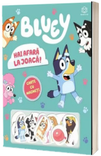 Bluey. Hai afara la joaca! Carte cu magneti