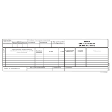 Bon consum autocopiativ, 2ex.,format A5,50 set/carnet