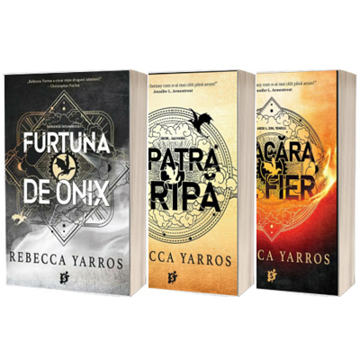 Bundle 3 carti - A patra aripa, Flacara de fier si Furtuna de onix