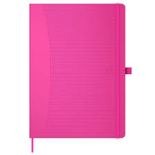 Caiet cu elastic, A5, Oxford Signature Touch, 80 file - 90g/mp, Scribzee, dictando - fucsia