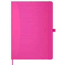 Caiet cu elastic, A5, Oxford Signature Touch, 80 file - 90g/mp, Scribzee, mate - fucsia