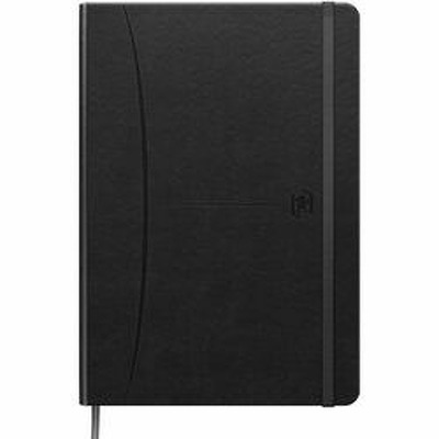 Caiet cu elastic, OXFORD Signature Smart Journal, A5, 80 file-90g/mp, Scribzee, dictando - negru