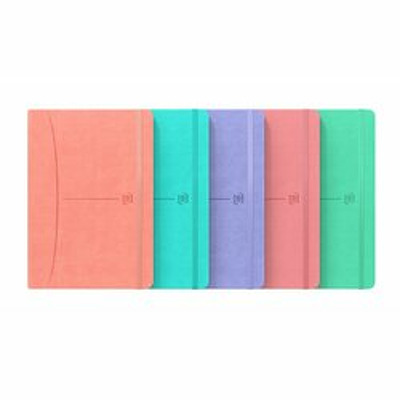 Caiet cu elastic, OXFORD Signature Smart Journal, A5, 80 file-90g/mp, Scribzee, mate - pastel colors