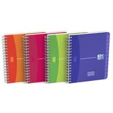 Caiet cu spirala A5, Oxford Office MyColours Addressbook, 80 file - 90g/mp, coperta PP - dictando