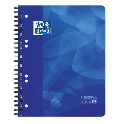 Caiet cu spirala A5 , Oxford School Projectbook, 4cul x 30file-90g/mp, Scribzee, coperta PP-dictando