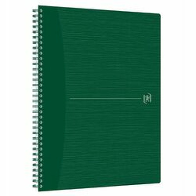 Caiet cu spirala, OXFORD Origins, A4 , 70 file-90g/mp, Scribzee, coperta PP verde - mate