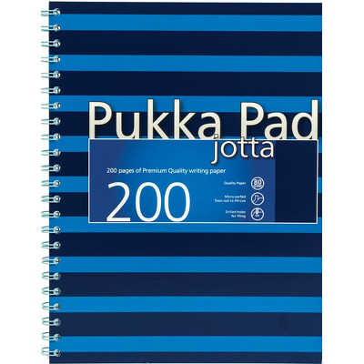 Caiet cu spirala Pukka Pads Jotta Navy A4 dictando albastru