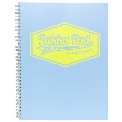 Caiet cu spirala Pukka Pads Pastel Jotta 200 pagini dictando A4 albastru