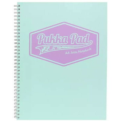 Caiet cu spirala Pukka Pads Pastel Jotta 200 pagini dictando A4 menta