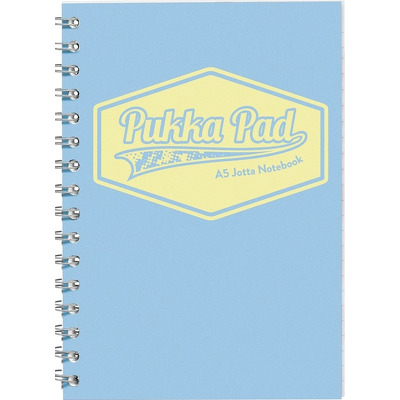 Caiet cu spirala Pukka Pads Pastel Jotta 200 pagini dictando A5 albastru