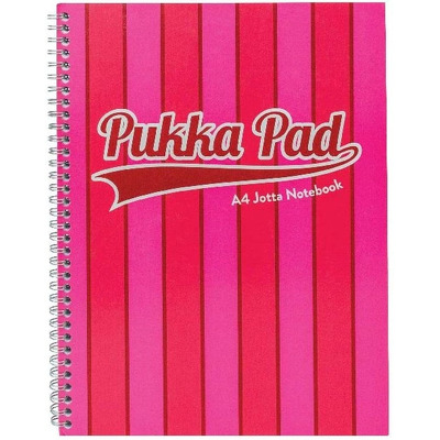 Caiet cu spirala Pukka Pads Vogue 200 pagini dictando A4, roz