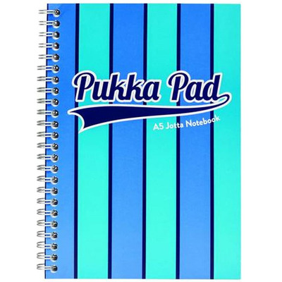 Caiet cu spirala Pukka Pads Vogue 200 pagini dictando A5, albastru