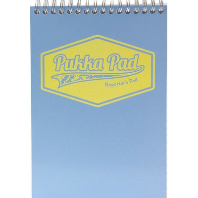 Caiet cu spirala Pukka Reporter Pad Pastel, 160 pag dictando, 14 x 20.5 cm, coperti cartonate