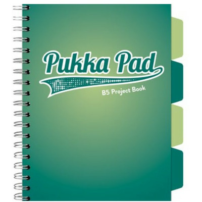 Caiet cu spirala si separatoare Pukka Pad Project Book, format B5, matematica, hartie 80g, 3103(DL)-WPC