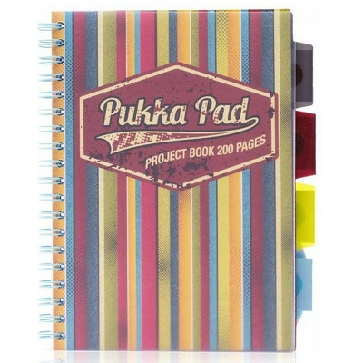 Caiet cu spirala si separatoare Pukka Pads Project Book Americano B5, 200 pagini matematica