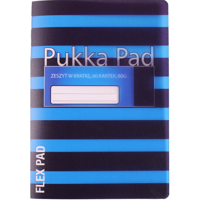 Caiet Pukka Pads Flex Pads Navy A5 60 pagini matematica, albastru