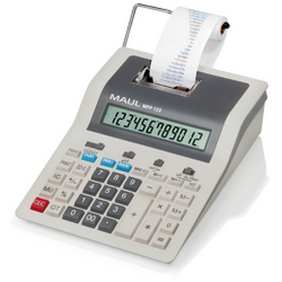 Calculator cu banda MAUL MPP123, 12 digits - gri