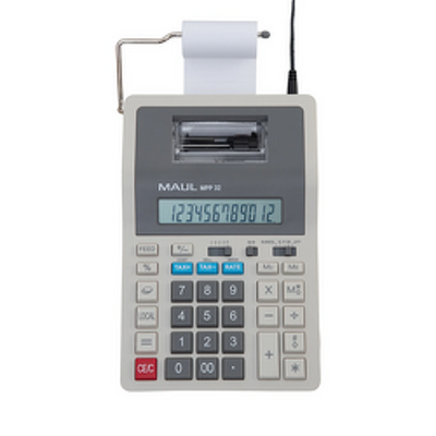 Calculator cu banda MAUL MPP32, 12 digits - gri